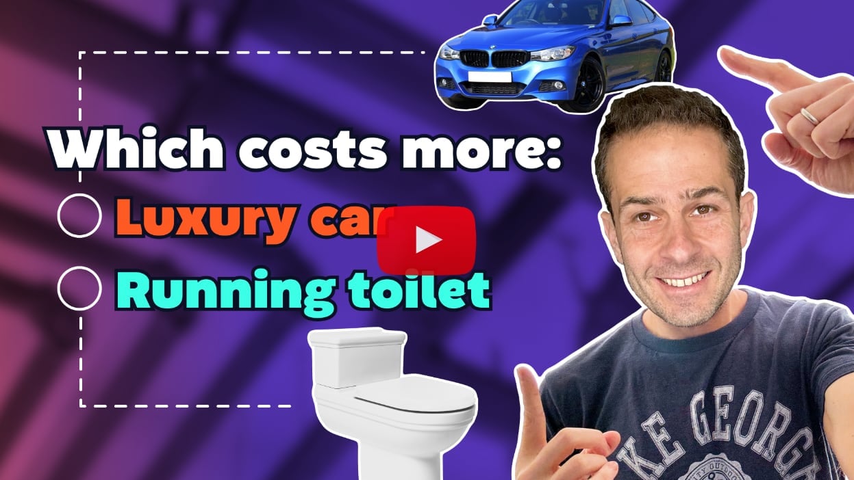 How much does a running toilet cost? 